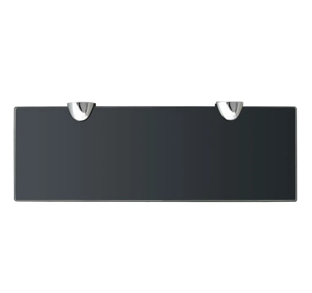 furnicato Schweberegal Schwarz 30x10cm Glas - Bild 3