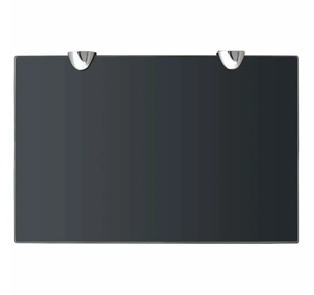 furnicato Wandregal Schweberegal Glas Schwarz mit Zink-Legierung Befestigung - Bild 3