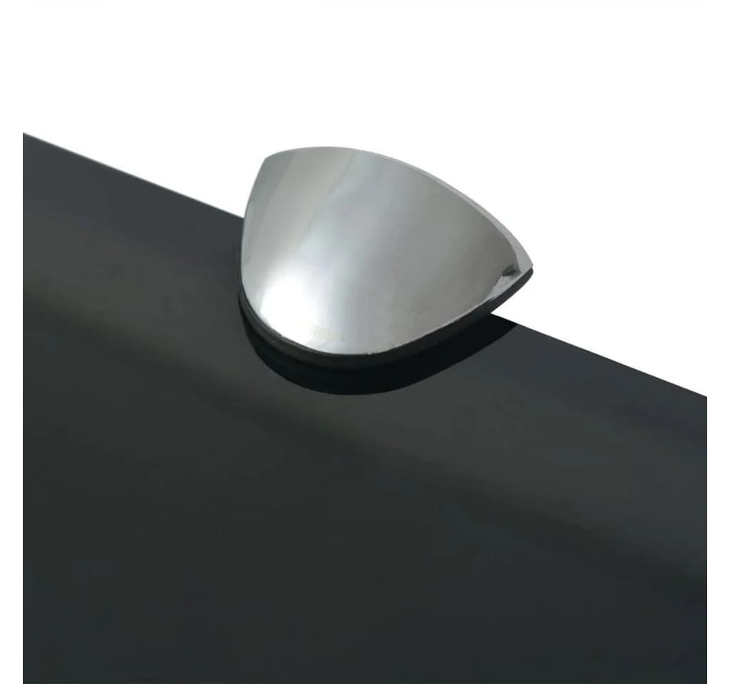 furnicato Wandregal Schweberegal Glas Schwarz mit Zink-Legierung Befestigung - Bild 4