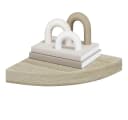 furnicato Eck-Schweberegale 2 Stk. Eichen-Optik 25x25x3,8 cm MDF Bild 4