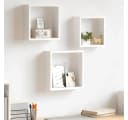furnicato Regalwürfel Würfelregale 3 Stk. Weiß MDF Bild 1