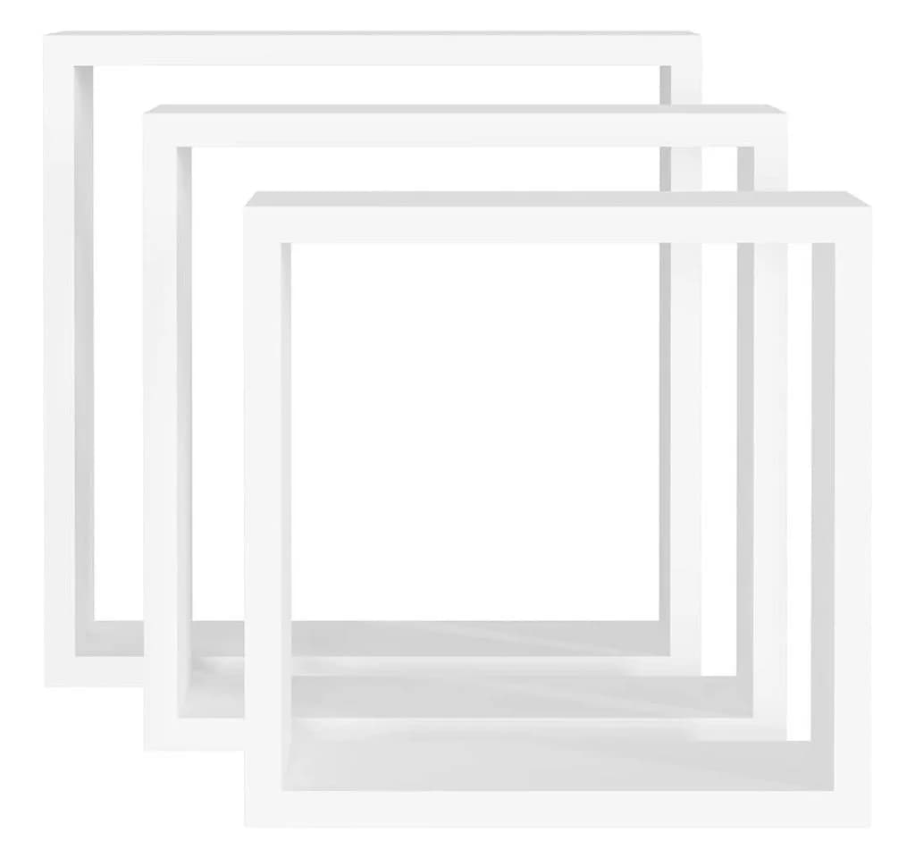 furnicato Regalwürfel Würfelregale 3 Stk. Weiß MDF - Bild 5
