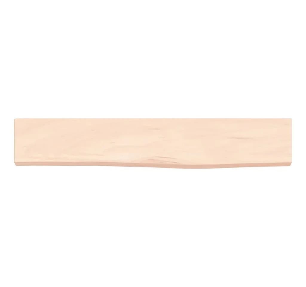 furnicato Wandregal Eiche massiv mit Naturkante mittelbraun - Bild 4
