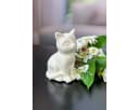 TIZIANO - DESIGN & EMOTIONS Tierfigur Katze Bella cremeweiß Keramik Bild 2