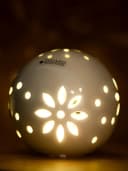 TIZIANO Tadino LED Lichtkugel Creme-Weiß Dekofigur Bild 4