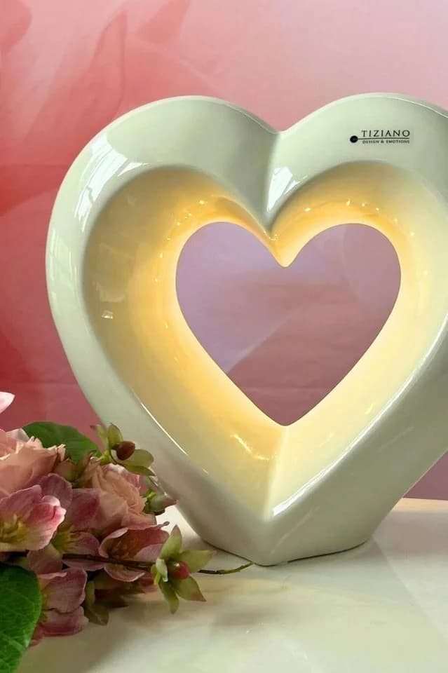 TIZIANO LED Dekoherz Creme-Weiß mit Timer