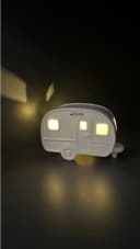 TIZIANO - DESIGN & EMOTIONS Dekofigur Wohnwagen Caso mit LED creme-weiß Bild 3