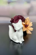 TIZIANO - DESIGN & EMOTIONS Dekofigur Fuchskind Roxy sitzend creme-weiß Bild 1