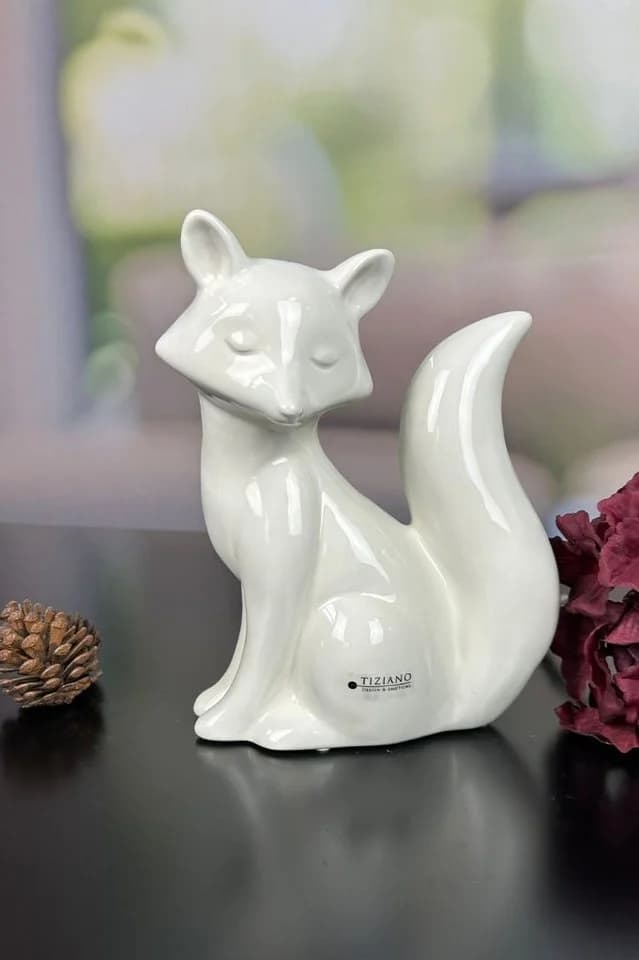TIZIANO Dekofigur Fuchs Mutter Roxy creme-weiß - Bild 2