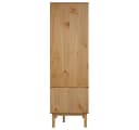 furnicato Kleiderschrank Skandinavisches Design Massivholz Braun Bild 5