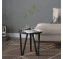 furnicato Beistelltisch Schwarz Ø35 cm MDF Bild 1