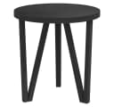 furnicato Beistelltisch Schwarz Ø35 cm MDF Bild 2