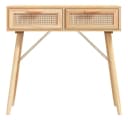 furnicato Konsolentisch Skandinavisch Braun mit Schubladen Bild 4