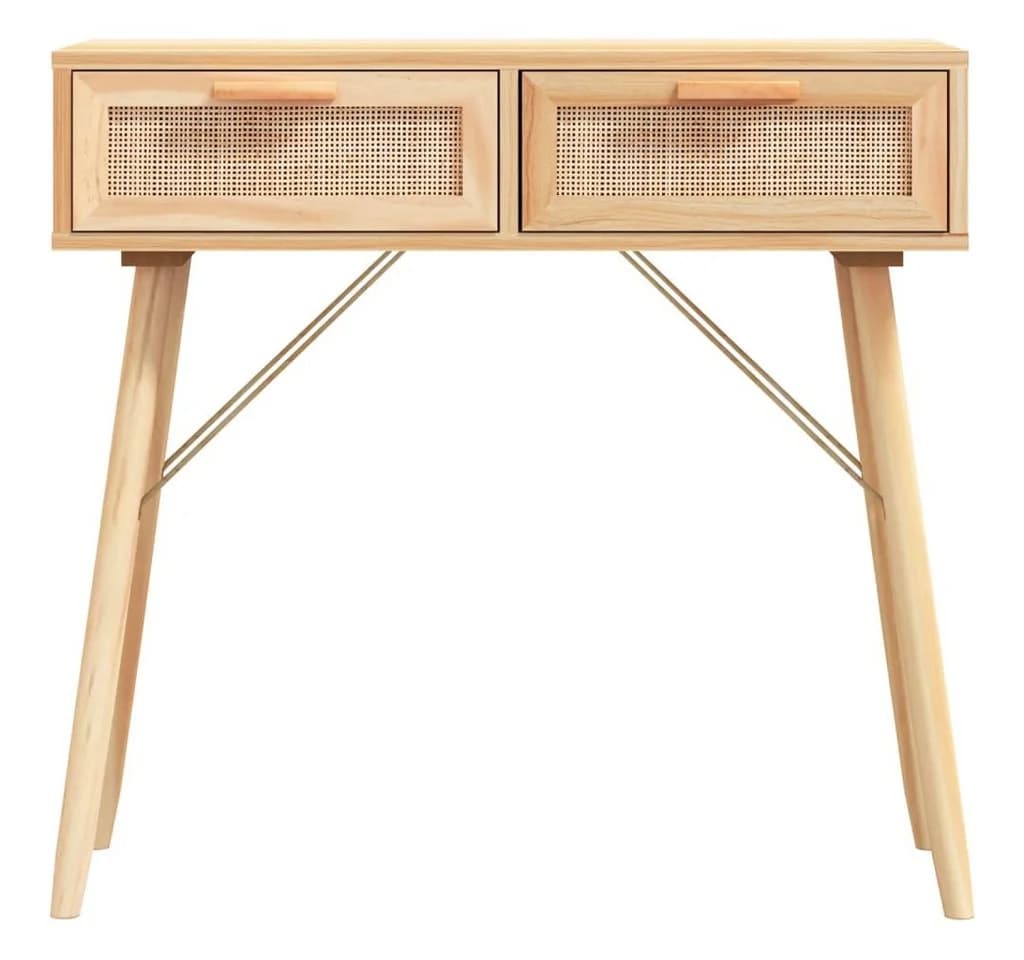 furnicato Konsolentisch Skandinavisch Braun mit Schubladen - Bild 4