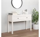 furnicato Konsolentisch Klassisch Weiß Massivholz Bild 2