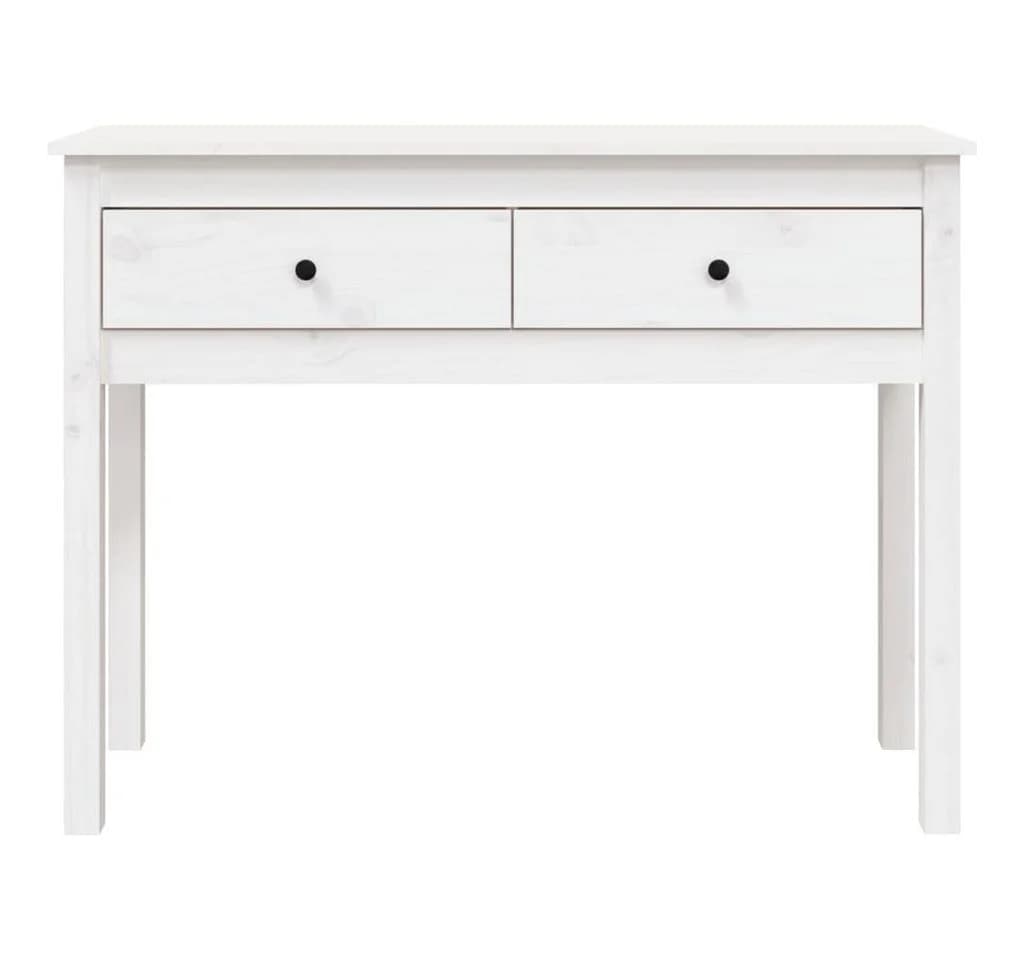 furnicato Konsolentisch Klassisch Weiß Massivholz - Bild 4