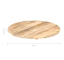 furnicato Esstischplatte Esche 40 cm Durchmesser Vollholz Bild 4