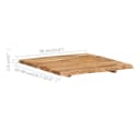 furnicato Tischplatte Massivholz 58x60x2,5 cm Bild 3