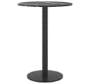 furnicato Tischplatte Schwarz Ø30x0,8 cm Hartglas in Marmoroptik Bild 3