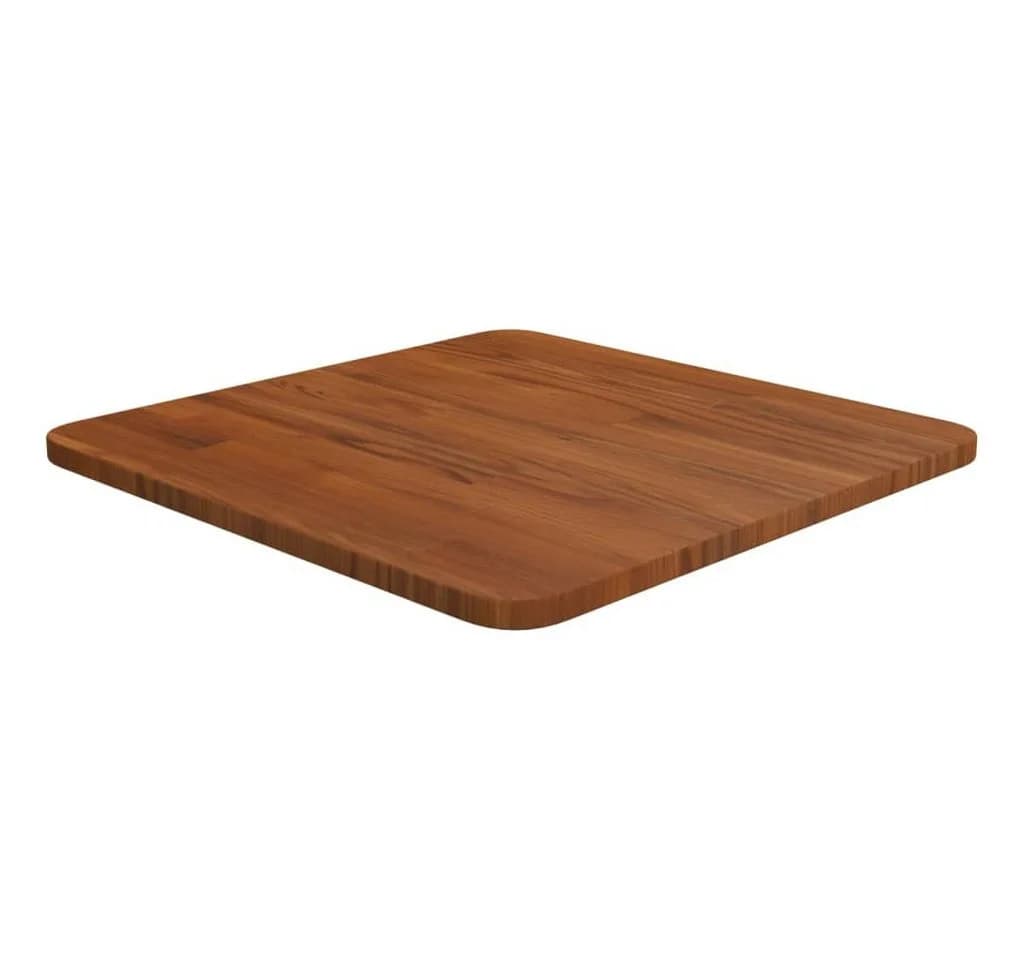 furnicato Tischplatte Quadratisch Eiche massiv 40x40 cm dunkelbraun - Bild 2