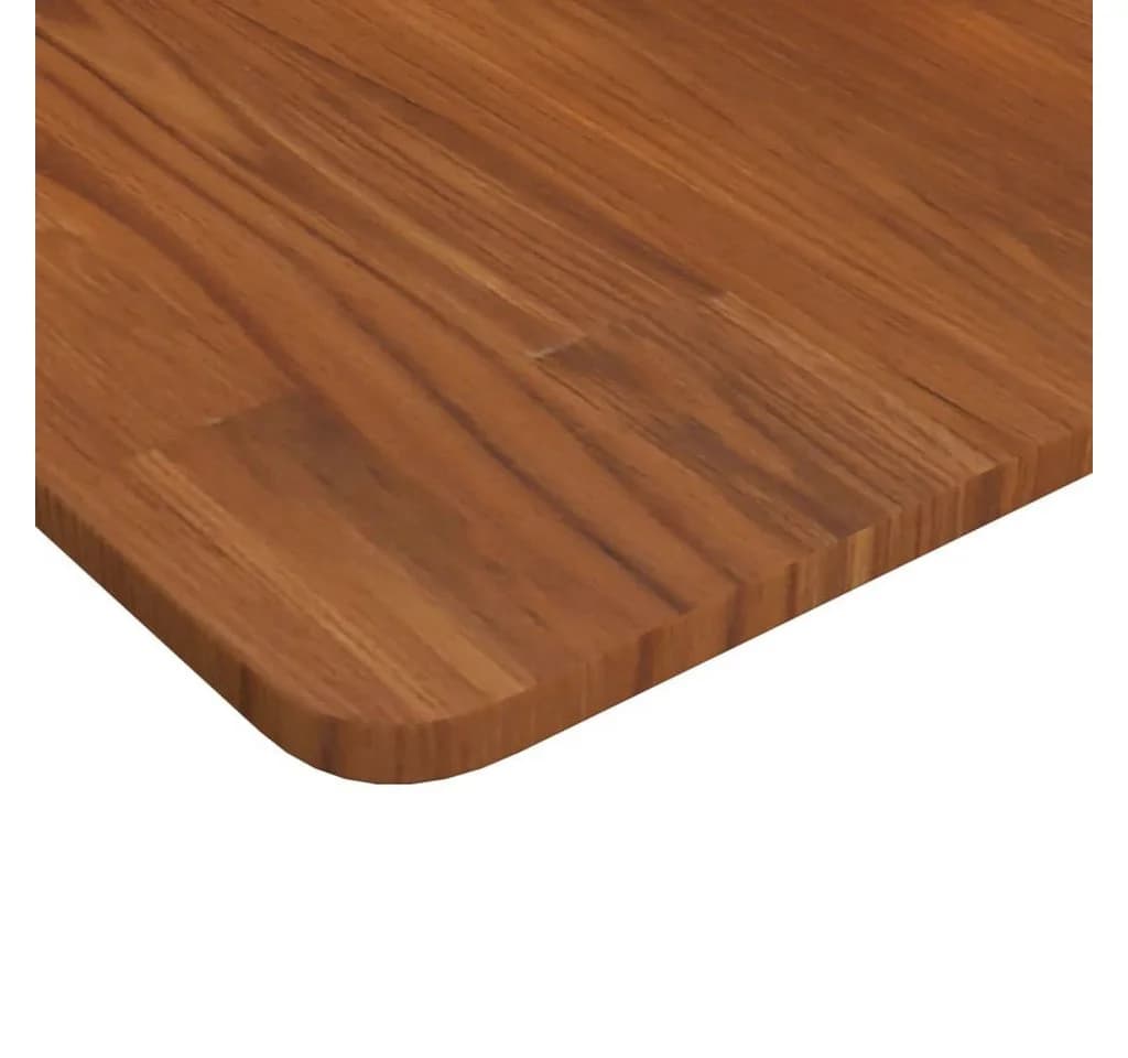 furnicato Tischplatte Quadratisch Eiche massiv 40x40 cm dunkelbraun - Bild 3