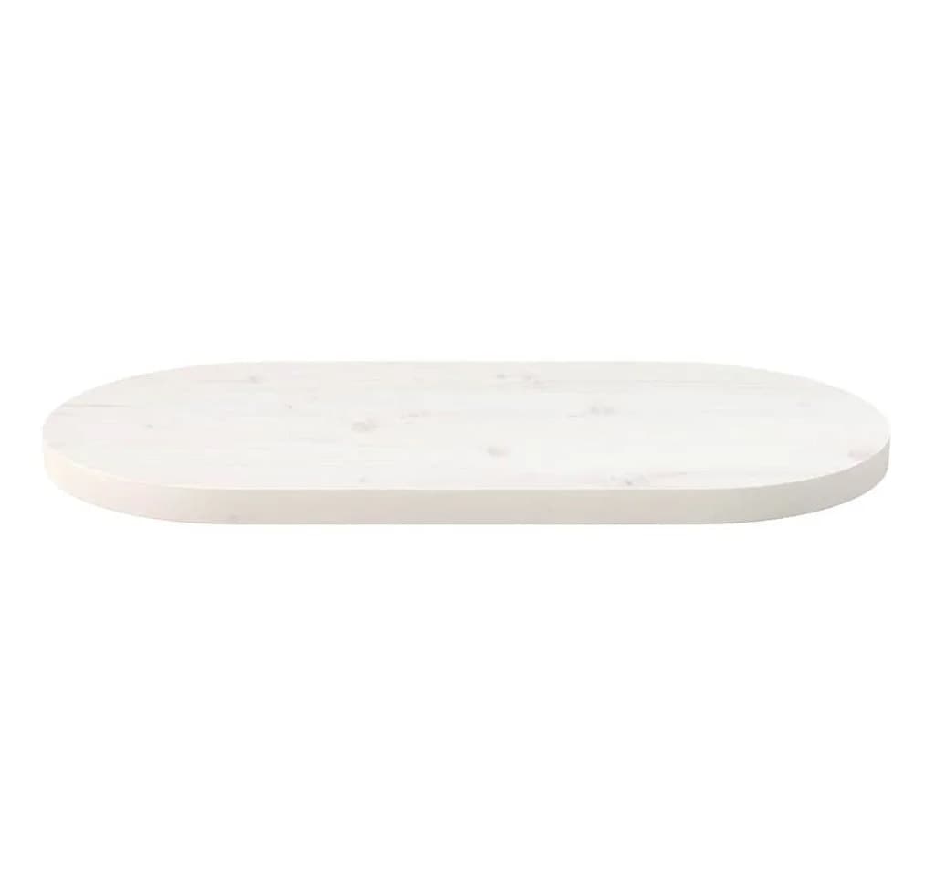 furnicato Tischplatte Massivholz Weiß 60 x 30 cm - Bild 3
