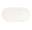furnicato Tischplatte Massivholz Weiß 60 x 30 cm Bild 5
