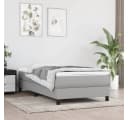 furnicato Boxspring-Bettrahmen Hellgrau Bild 2