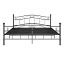 furnicato Doppelbettgestell Metall Schwarz Bild 4