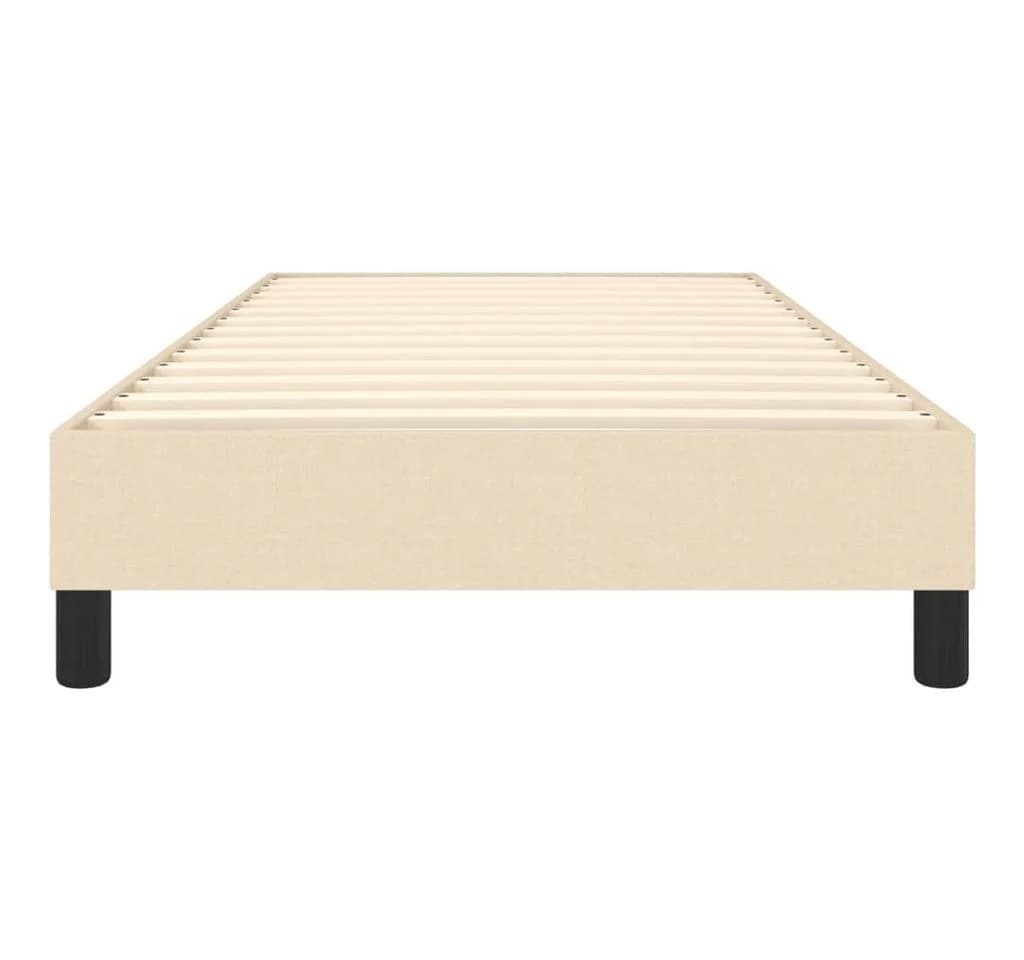 furnicato Boxspring-Bettrahmen Creme 90x190 cm Stoff Massivholz - Bild 5