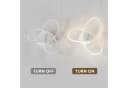 LQWELL LED Deckenleuchte Modern Weiß Doppelring Design Bild 4
