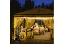 LQWELL LED-Lichtervorhang 3x3m 300 LEDs Warmweiß mit Fernbedienung Bild 2