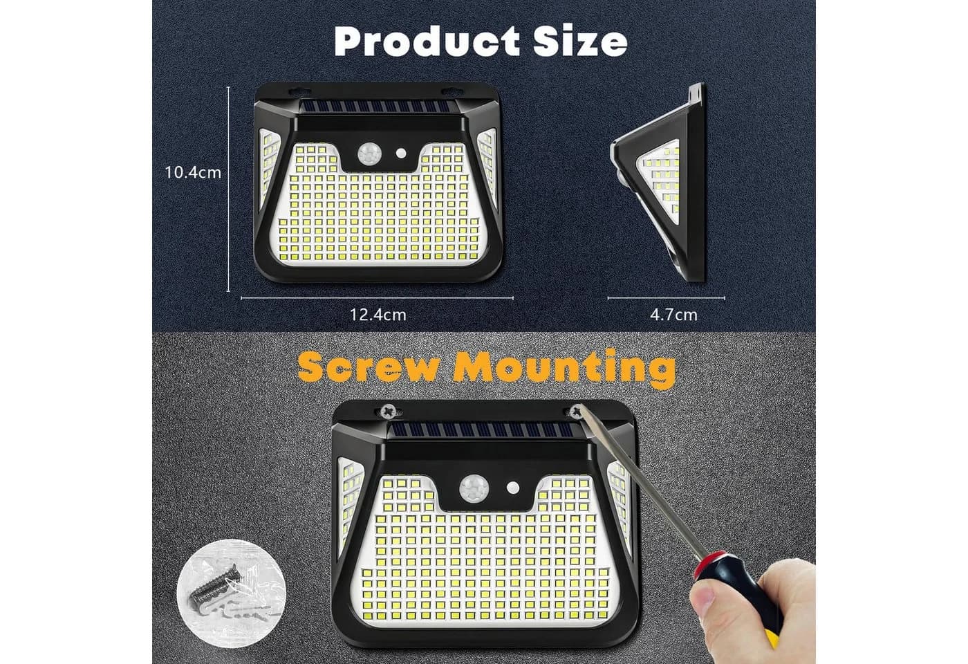 LQWELL LED Solarleuchte Außen mit Bewegungsmelder 148 LEDs - Bild 5