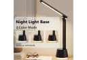 LQWELL LED Schreibtischlampe Schwarz Dimmbar mit USB Bild 1