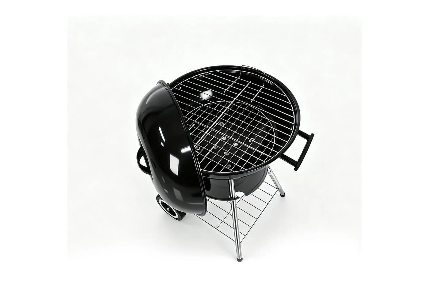 LQWELL Grillrost Barbecue Trolley mit Deckel - Bild 4