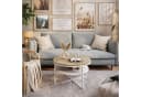 yourhouse24 Couchtisch Rund Industrial Design Metallgestell Eiche Bild 1