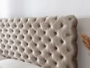yourhouse24 Boxbett Castel Chesterfield Velours grau mit Bettkästen Bild 3