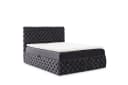 yourhouse24 Boxbett Castel Chesterfield Velours grau mit Bettkästen Bild 4