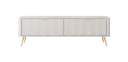 yourhouse24 TV-Schrank LANTE 2D Beige/Gold Schwarz Bild 1
