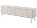 yourhouse24 TV-Schrank LANTE 2D Beige/Gold Schwarz Bild 2