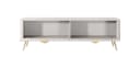 yourhouse24 TV-Schrank LANTE 2D Beige/Gold Schwarz Bild 3