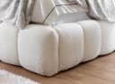 yourhouse24 Polsterbett Cande Bouclé Beige mit Bettkasten & Lattenrost Bild 3