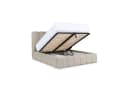 yourhouse24 Polsterbett Cande Bouclé Beige mit Bettkasten & Lattenrost Bild 5