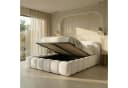 yourhouse24 Polsterbett Orlando Slim Bouclé Bettkasten Weiß Bild 3