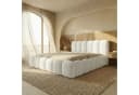 yourhouse24 Polsterbett DALLAS Slim Bouclé Weiß mit Bettkasten Bild 3