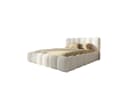 yourhouse24 Polsterbett DALLAS Slim Bouclé Weiß mit Bettkasten Bild 5