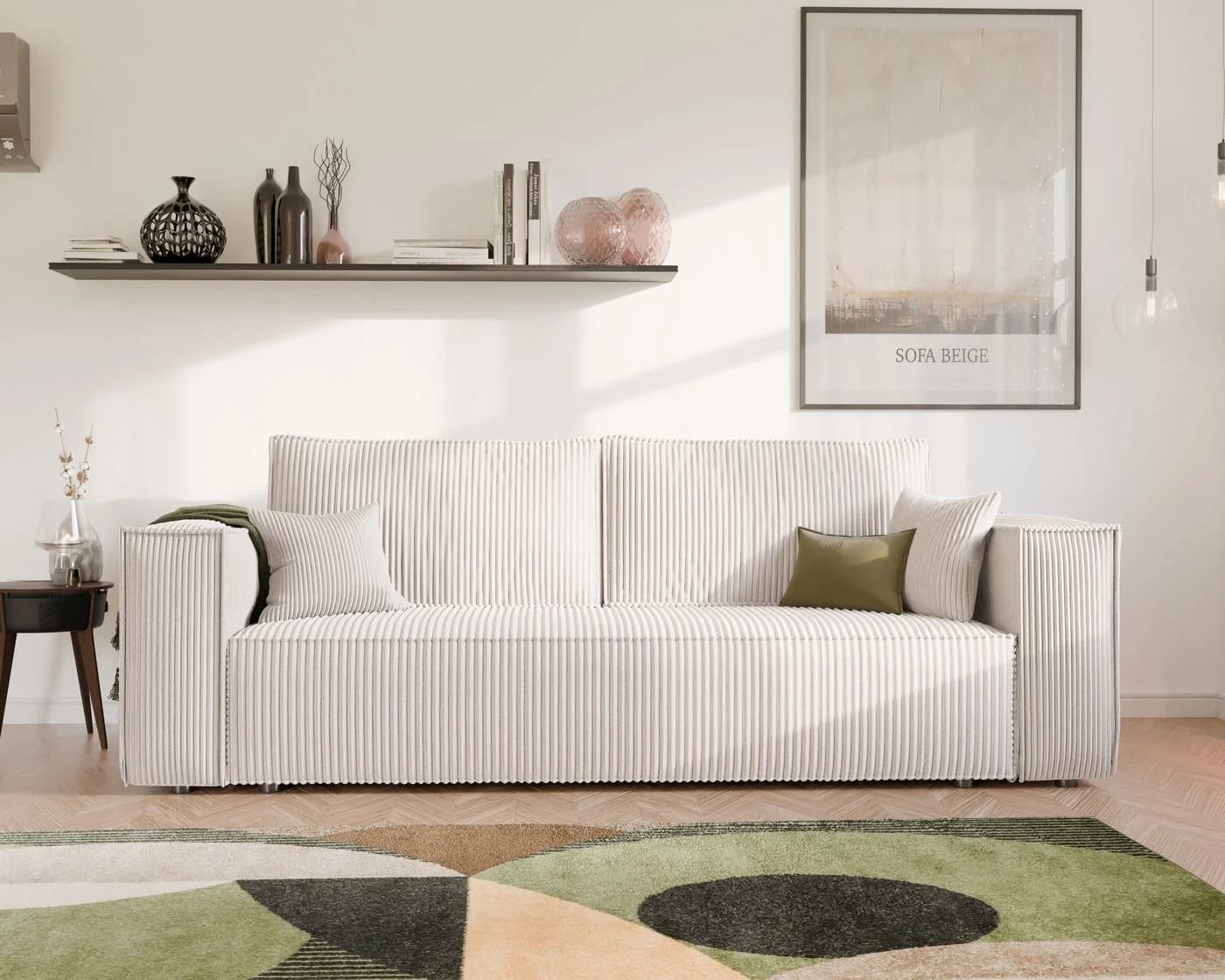 yourhouse24 Sofa BALI Beige Schlaffunktion & Bettkasten - Bild 2