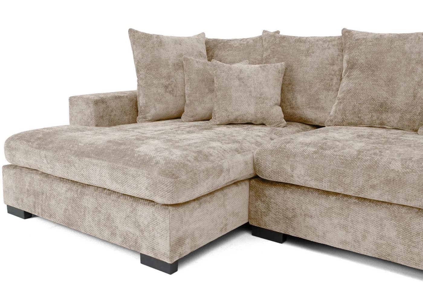 yourhouse24 Wohnlandschaft XXL SELLO U mit Schlaffunktion Beige - Bild 3
