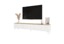 yourhouse24 Lowboard TV SELIA 200 Mattweiß Eiche Push-to-Open Bild 2