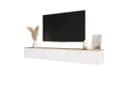 yourhouse24 Lowboard TV SELIA 200 Weiß Matt Eiche Push-to-Open Bild 2